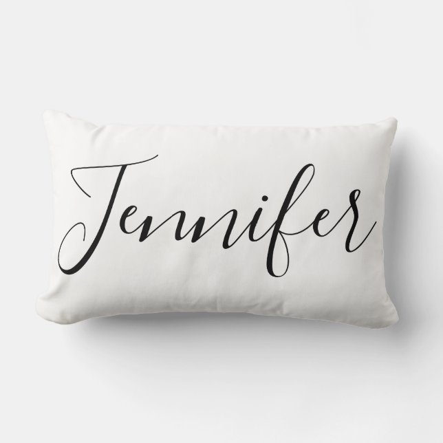 Coussin Rectangle Nom personnalisé personnalisé (Recto)