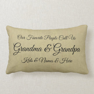 Coussin Rectangle Nos gens préférés nous appellent grand-mère grand-