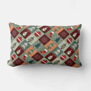 Coussin Rectangle Nostalgale Vintage Patchwork Quilt