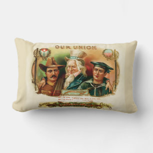 Coussin Rectangle Notre Union" Étiquette de cigare