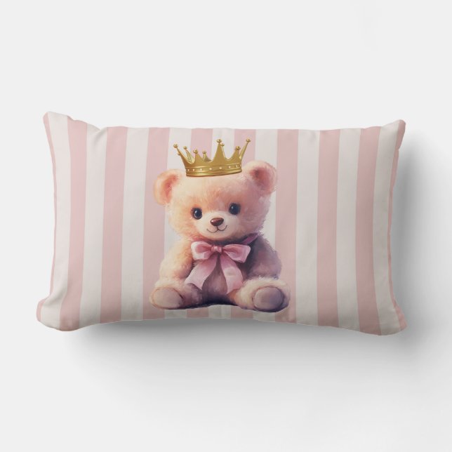 Coussin Rectangle Nounours ourse en peluche (Recto)