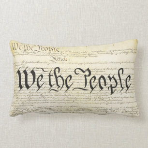 Coussin Rectangle Nous, le peuple Constitution des États-Unis