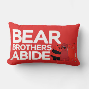 Coussin Rectangle Nous Ours nu - Ours Frères Abide