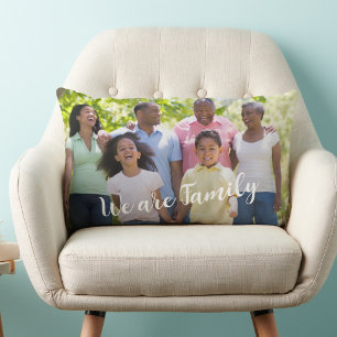 Coussin Rectangle Nous sommes une photo de famille