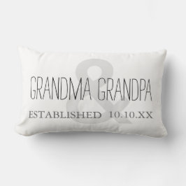 Coussin Rectangle Nouvelle date de coutume de grand-parent de