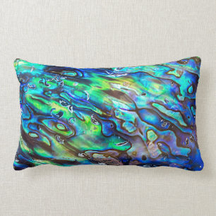 Coussin Rectangle Nouvelle-Zélande Abalone Paua Shell Motif 1