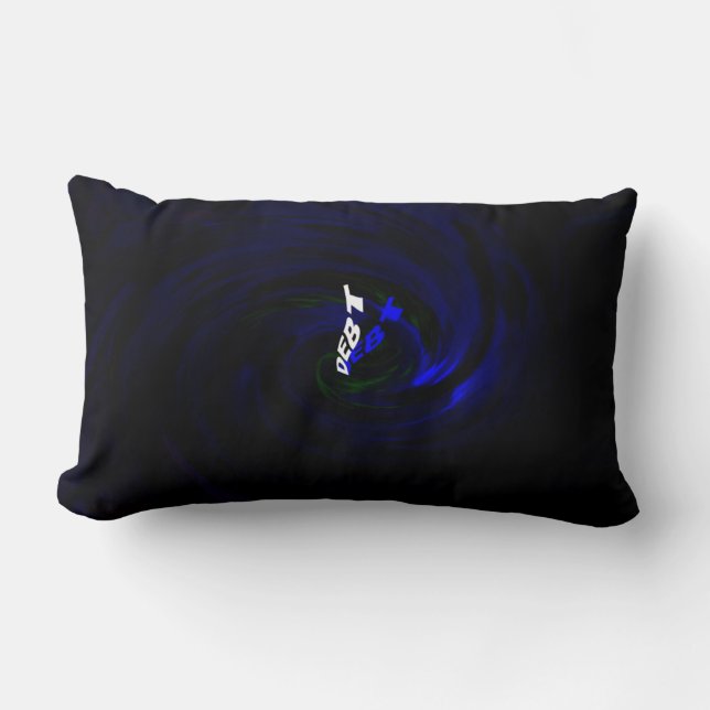 Coussin Rectangle Noyage dans l'oreiller à lancer de dette (Recto)