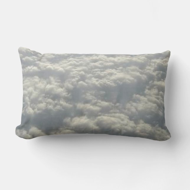 COUSSIN RECTANGLE NUAGES FLUFFY BLANCS (Recto)