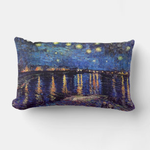 Coussin Rectangle Nuit étoilée sur le Rhône par Van Gogh