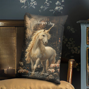 Coussin Rectangle Nursery Bois de Licorne Brun et Rose Vintage