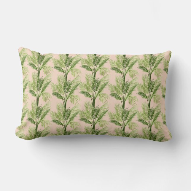 Coussin Rectangle Oasis intérieure | Motif Palm Tree (Recto)