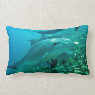 Coussin Rectangle océan marin de poissons de dauphin sous le bain de