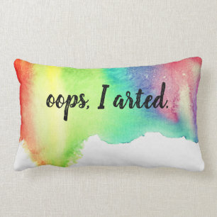 Coussin Rectangle Oh là là ! j'arted la citation drôle d'aquarell