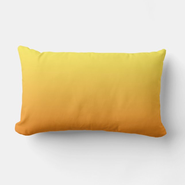 Coussin Rectangle "Ombre Jaune Et Orange" (Recto)