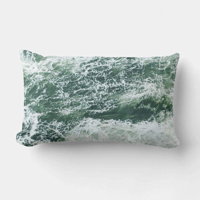 Coussin Rectangle Ondes océaniques (Recto)
