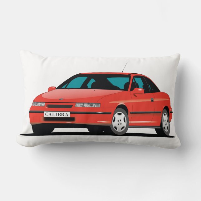 Coussin Rectangle Opel Calibra rouge (Recto)