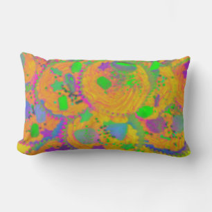 Coussin Rectangle Orange Cupcakes lance l'oreiller
