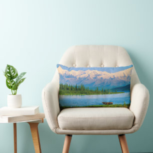 Coussin Rectangle Orignal dans le lac Wonder