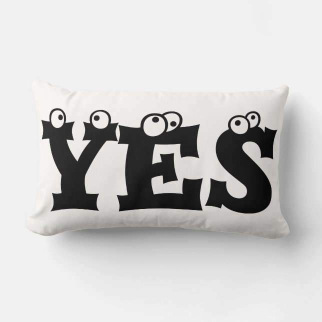 Coussin Rectangle OUI PAS D'Oreiller (Recto)