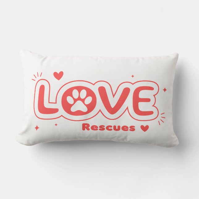 Coussin Rectangle OWRAssist Love Rescues (Recto)