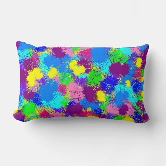 Coussin Rectangle Paint Splatter (Recto)