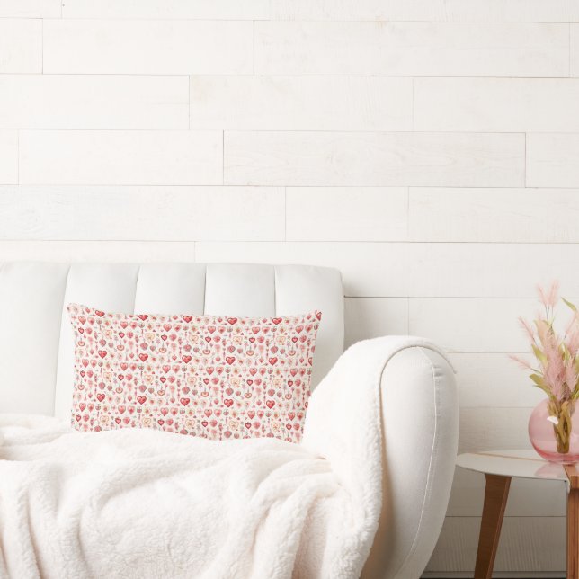 Coussin Rectangle Palette Passionnée : Embellissements de Saint-Vale (Canapé)