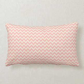 Coussin Rectangle Pâlissez - le rose et le chevron crème