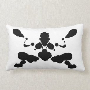 Coussin Rectangle panneau abstrait Rorschach de test psychologique