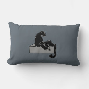 Coussin Rectangle Panthère noire