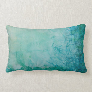 Coussin Rectangle Papier avec l'abrégé sur bleu, vert, et noir