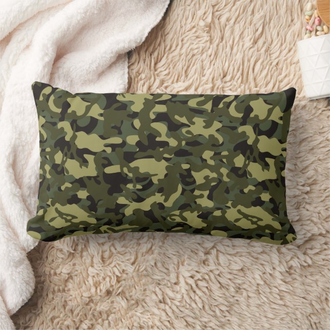 Coussin Rectangle Papier papier tissu de l'Euro Spring Camouflage (Couverture)
