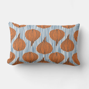 Coussin Rectangle Papier peint à base d'ampoule d'oignon dessiné 