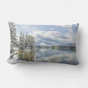 Coussin Rectangle Parc national Banff en hiver