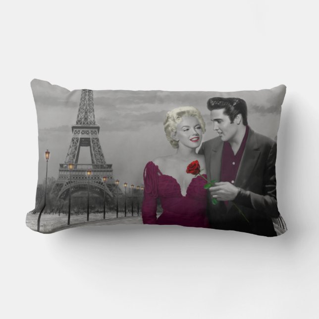 Coussin Rectangle Paris B&W (Recto)