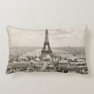 Coussin Rectangle Paris : Tour Eiffel, 1900