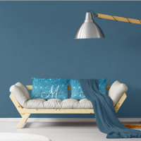 Parties scintillant bleu moderne éclaboussures Nom