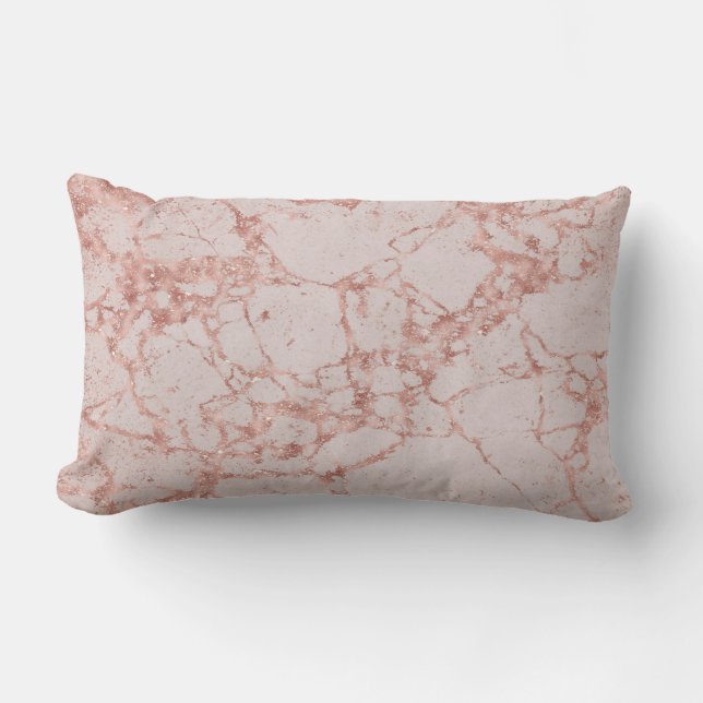 Coussin Rectangle Parties scintillant rose rose rose blanche de luxe (Recto)
