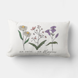 Coussin Rectangle Pas de pluie, pas de fleurs