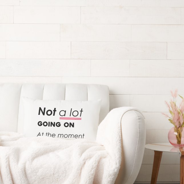 Coussin Rectangle Pas Grand-Chose En Ce Moment - Funny Minimalis (Canapé)