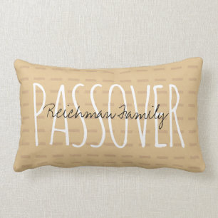 Coussin Rectangle PASSOVER - Script Matza personnalisé