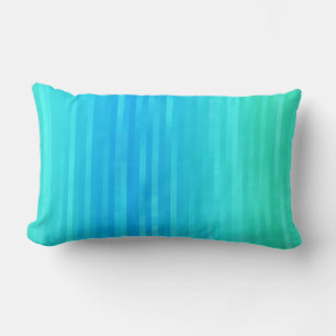Coussin Rectangle Pastel Abstrait Art Turquoise Turquoise Bleu Vert