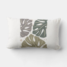 Pastel Boho Abstrait bio esthétique Throw Pillo