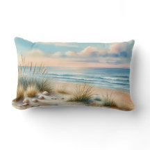 Pastel Coastal Dunes Watercolor