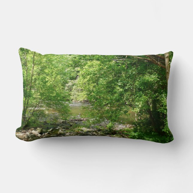 Coussin Rectangle Patapsco River View Maryland Nature Photographie (Recto)