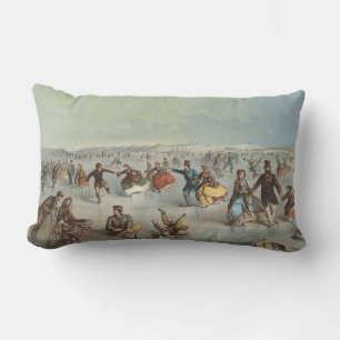 Coussin Rectangle Patinage à Central Park, New York