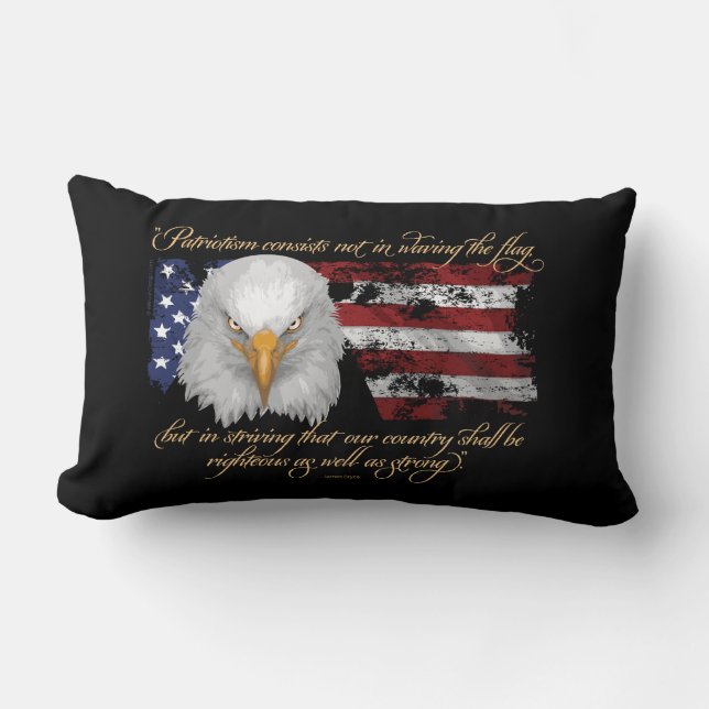 Coussin Rectangle Patriotisme juste (Recto)