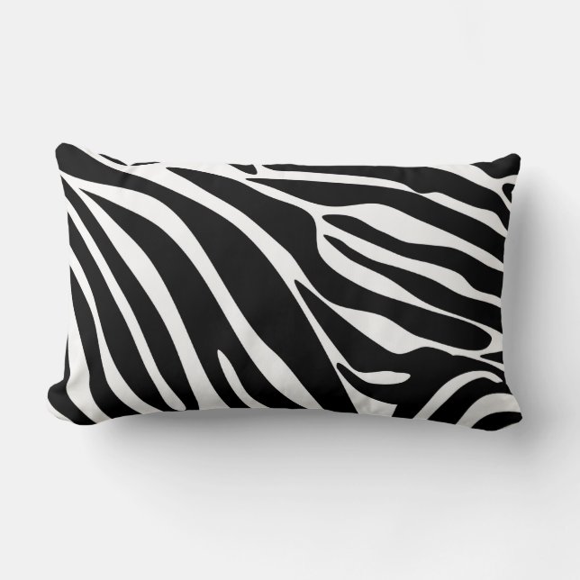 Coussin Rectangle Patters de Black Zebra (Recto)