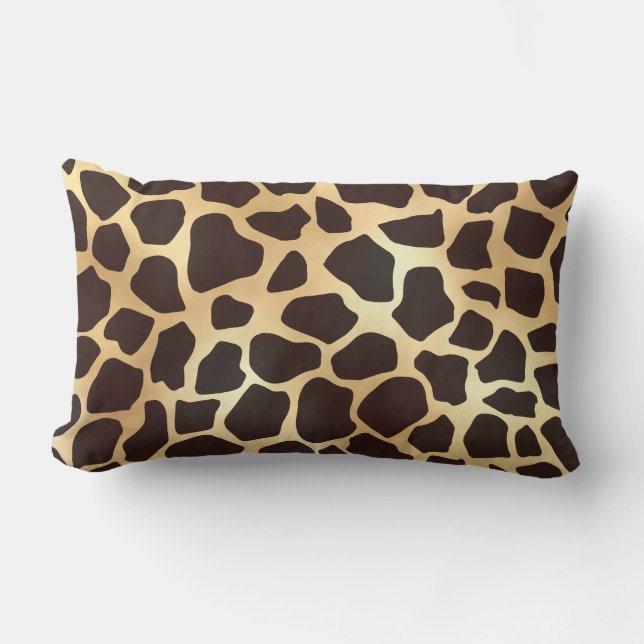 Coussin Rectangle Patters d'Or Brown (Recto)