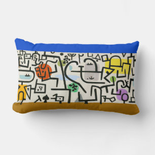 Coussin Rectangle Paul Klee Rich Harbor Expressionnisme abstrait