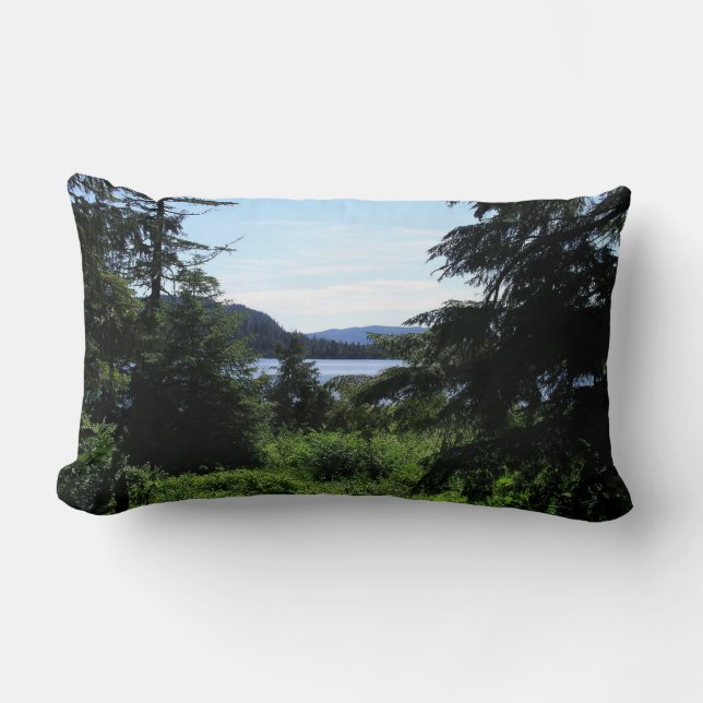 Coussin Rectangle Paysage de l'Alaska belle photographie de l'Alaska (Recto)